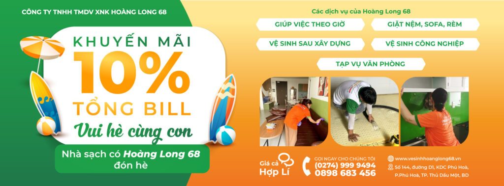 Dịch vụ tạp vụ theo giờ chuyên nghiệp và uy tín tại Bình Dương